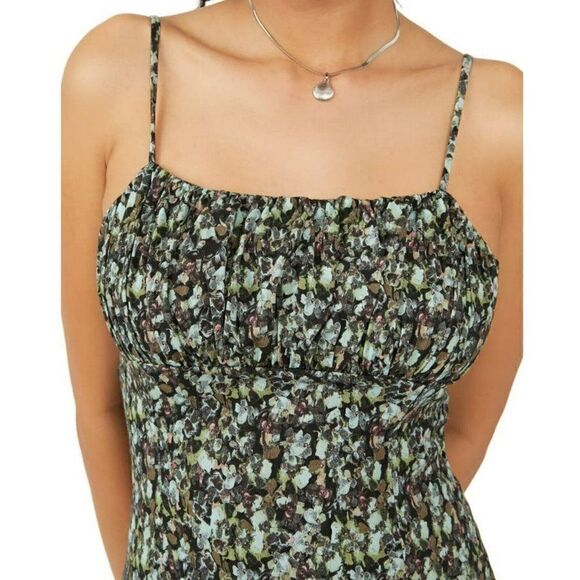 Free People - Size S - Jamie Floral Print Minidress in Black Combo - Picture 5 of 7